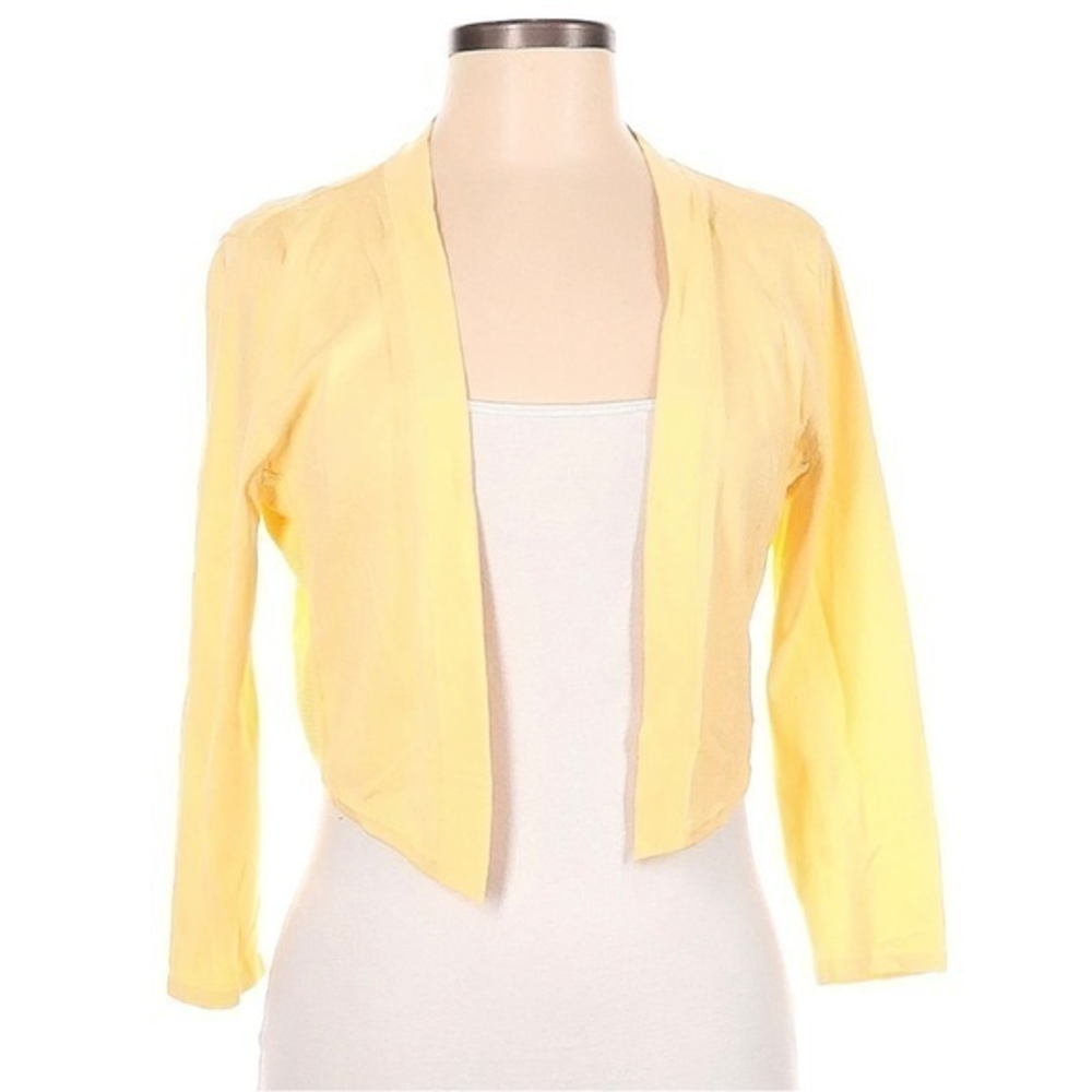 WHBM Yellow Long Sleeved‎ Shrug Cardigan Like New Sz XS